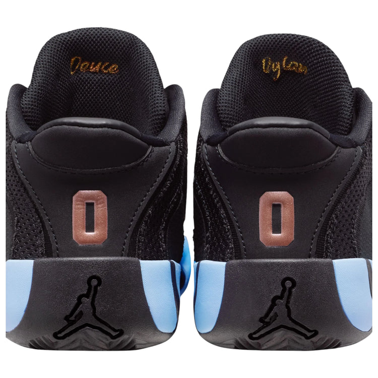 Scarpe da basket bambino Nike Jordan Tatum 4 Pre School, sneakers sportive con design colorato e dettagli in tessuto.