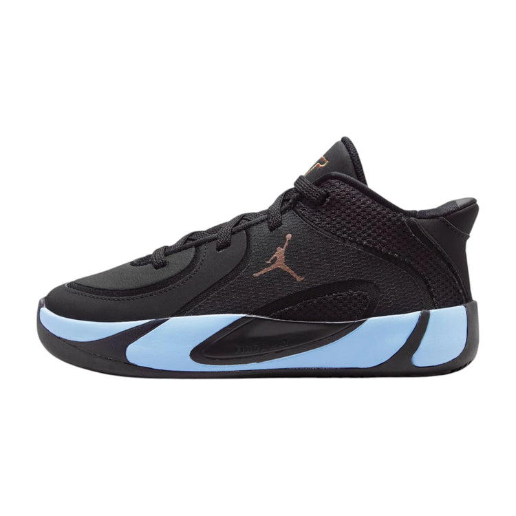 Scarpe da basket bambino Nike Jordan Tatum 4 Pre School, design sportivo con dettagli colorati e suola antiscivolo.