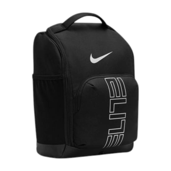Borsa Nike Varsity Elite ShoeBox nera per scarpe, capacità 14 litri, con scomparto spazioso per basket e sport