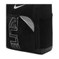 Borsa Nike Varsity Elite ShoeBox nera per scarpe da basket, con capienza di 14 litri, in tessuto resistente e comodo.