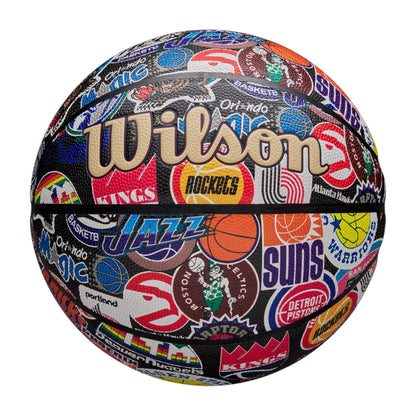 Pallone Wilson NBA All Team Retro – 30 Team Logos | Taglia 7