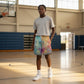 Shorts da basket Mamba Rookie, pantaloncini sportivi rossi con logo ROOKIE BASKETBALL, ideali per il basket e l&