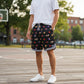 Pantaloncini da basket nero Rookie Basketball Play The Game Short, pantaloncini sportivi per basket, tessuto leggero e traspirante