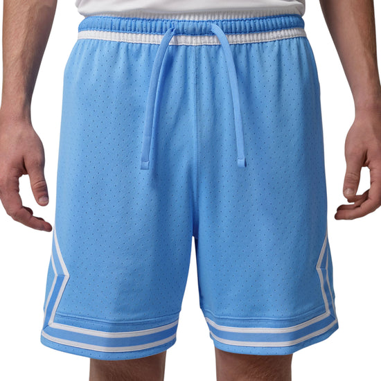 Shorts Jordan Sport Diamond Dri-FIT HF9910-412 University Blue White – vista frontale profilo rombi