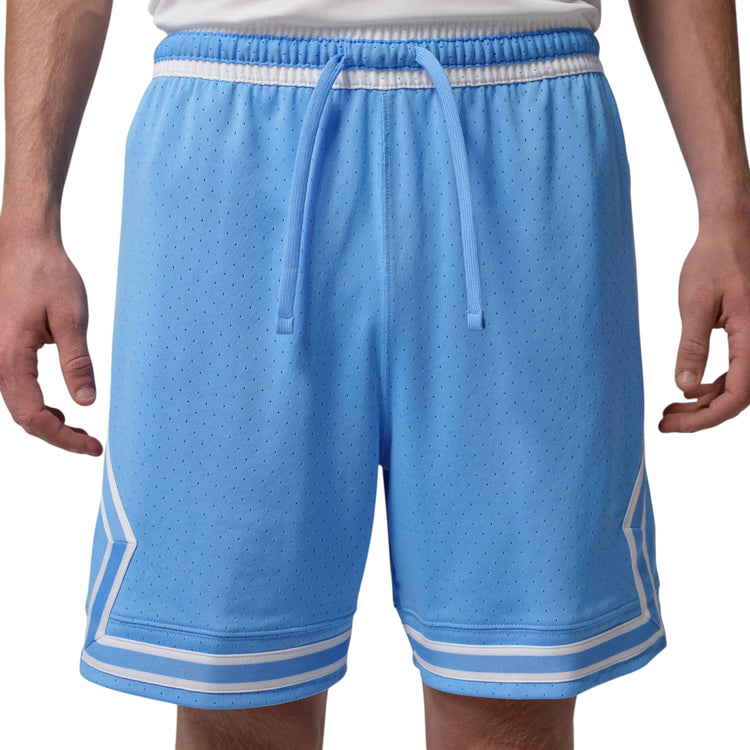 Shorts Jordan Sport Diamond Dri-FIT HF9910-412 University Blue White – vista frontale profilo rombi