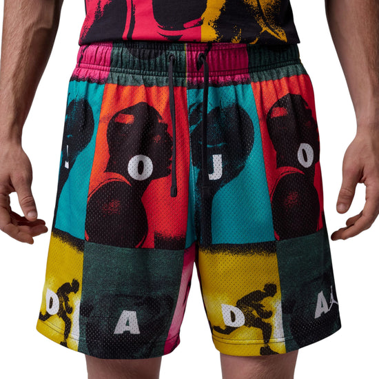 Shorts Jordan Brooklyn Pop Art multicolore IO4797-100 – vista frontale stampa AOP
