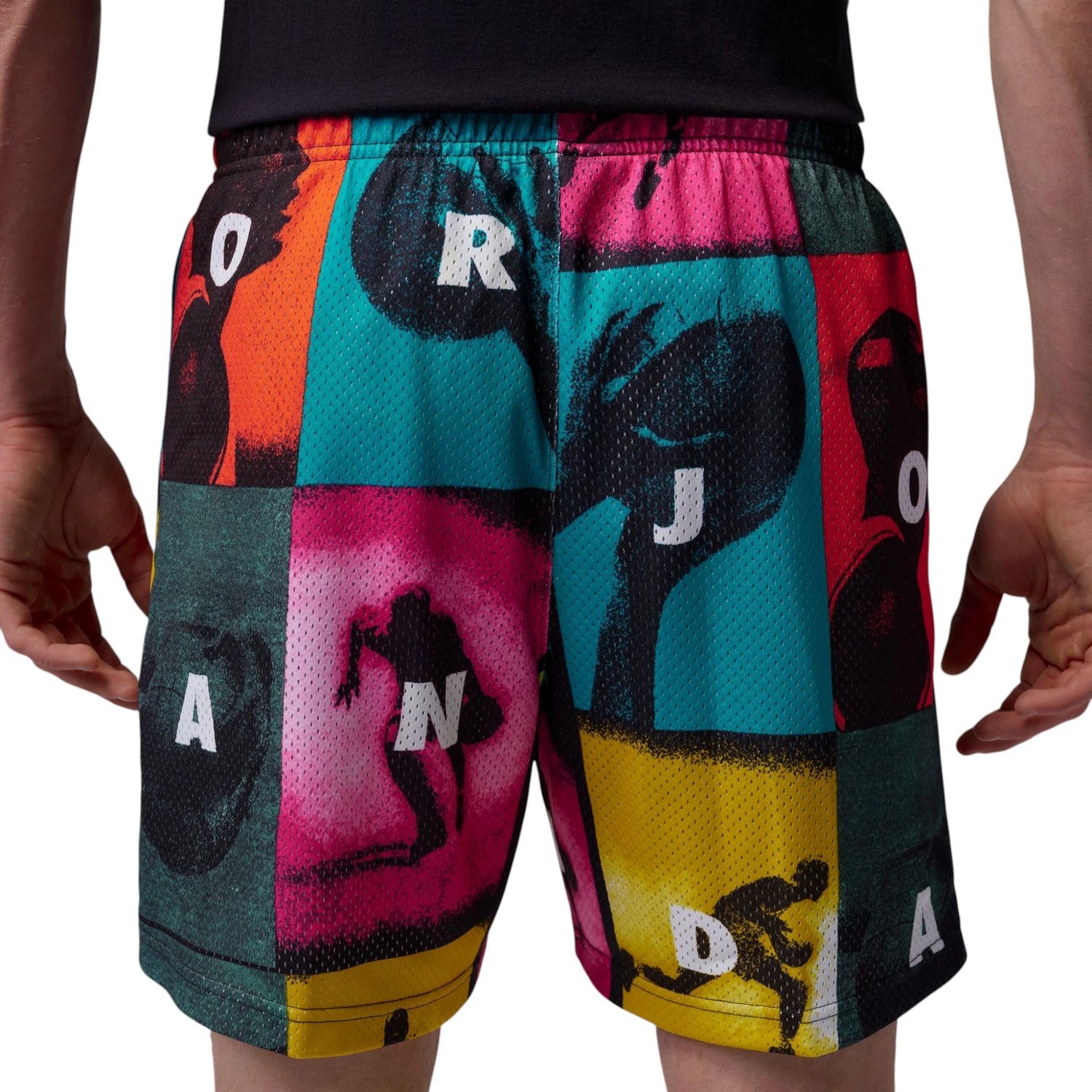 Jordan Brooklyn Pop Art multicolore – vista laterale mesh Dri-FIT stampa all over