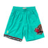 Pantaloncini NBA Grizzlies 96-97 Mitchell & Ness in colore teal, shorts sportivi con logo e dettagli vintage.