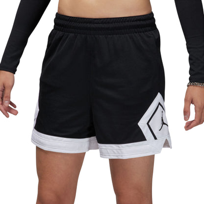 Pantaloncini Jordan Sport Diamond Donna neri FN5134-010 – vista frontale profilo Diamond