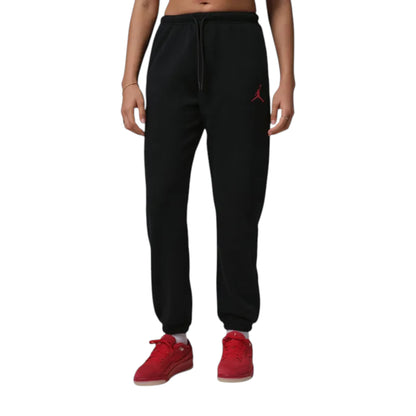 Pantaloni Jogger Donna Jordan Fleece – Black / Gym Red