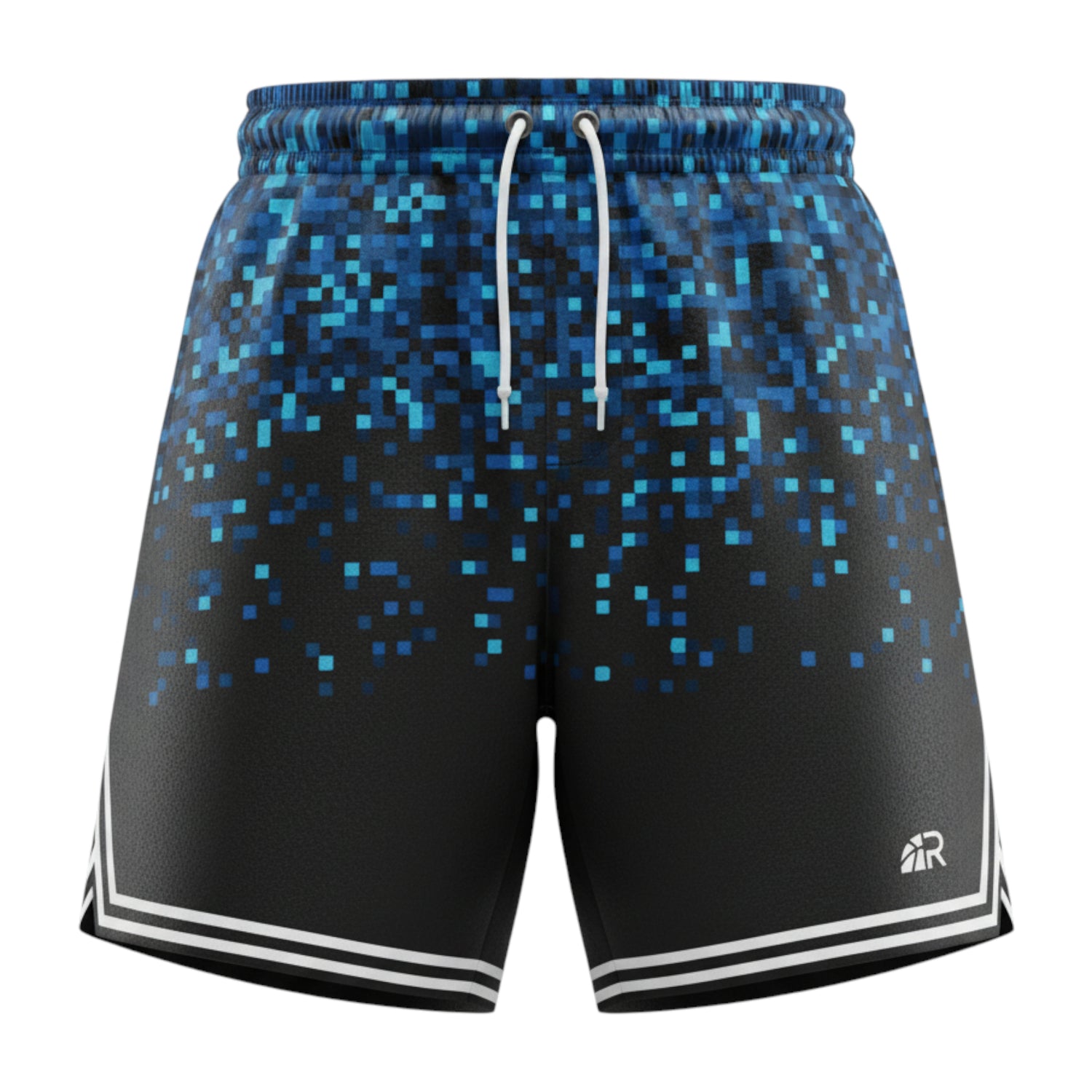 Pantaloncini basket Rookie Basketball Pixel Short, corti e colorati, ideali per lo sport e lo stile casual.