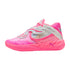 Scarpe da basket Puma MB.05 World Tour JR con design colorato e tomaia in tessuto, suola antiscivolo, adatte a giovani giocatori.
