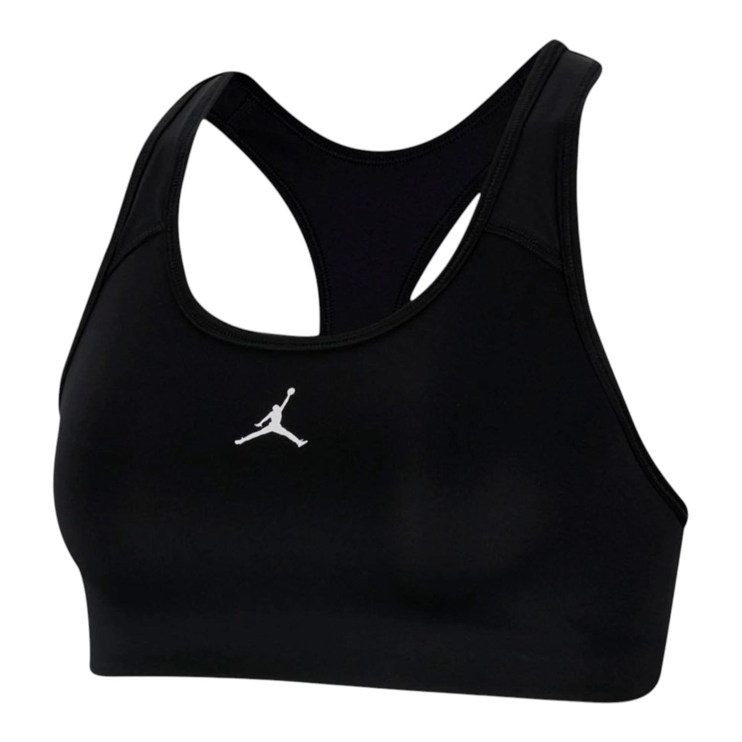 Reggiseno Jordan Jumpman Girls nero 45D381-023 – vista frontale logo Jumpman