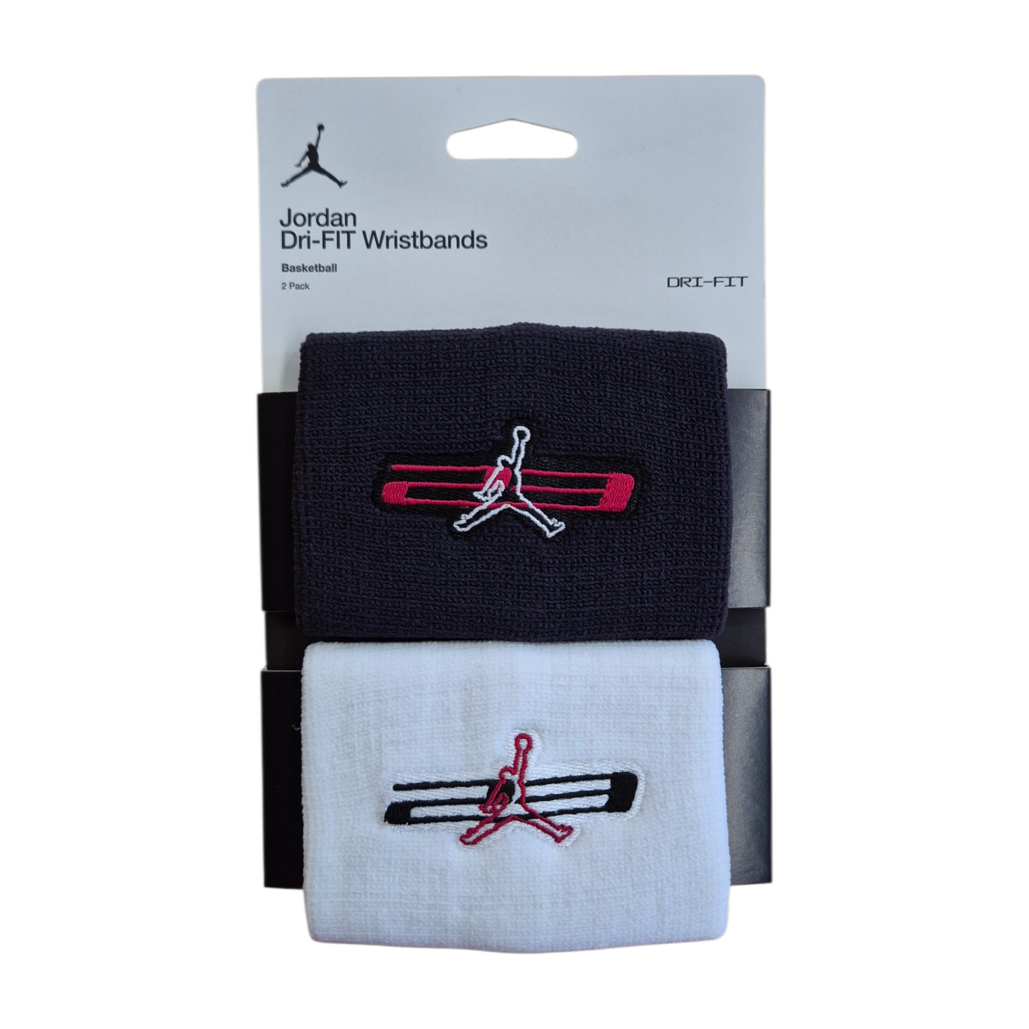 Polsini sportivi Jordan Jumpman con grafica, elastici e comodi, ideali per attività sportive e allenamenti.