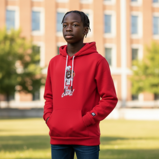 LET HIM COOK HOODIE RED