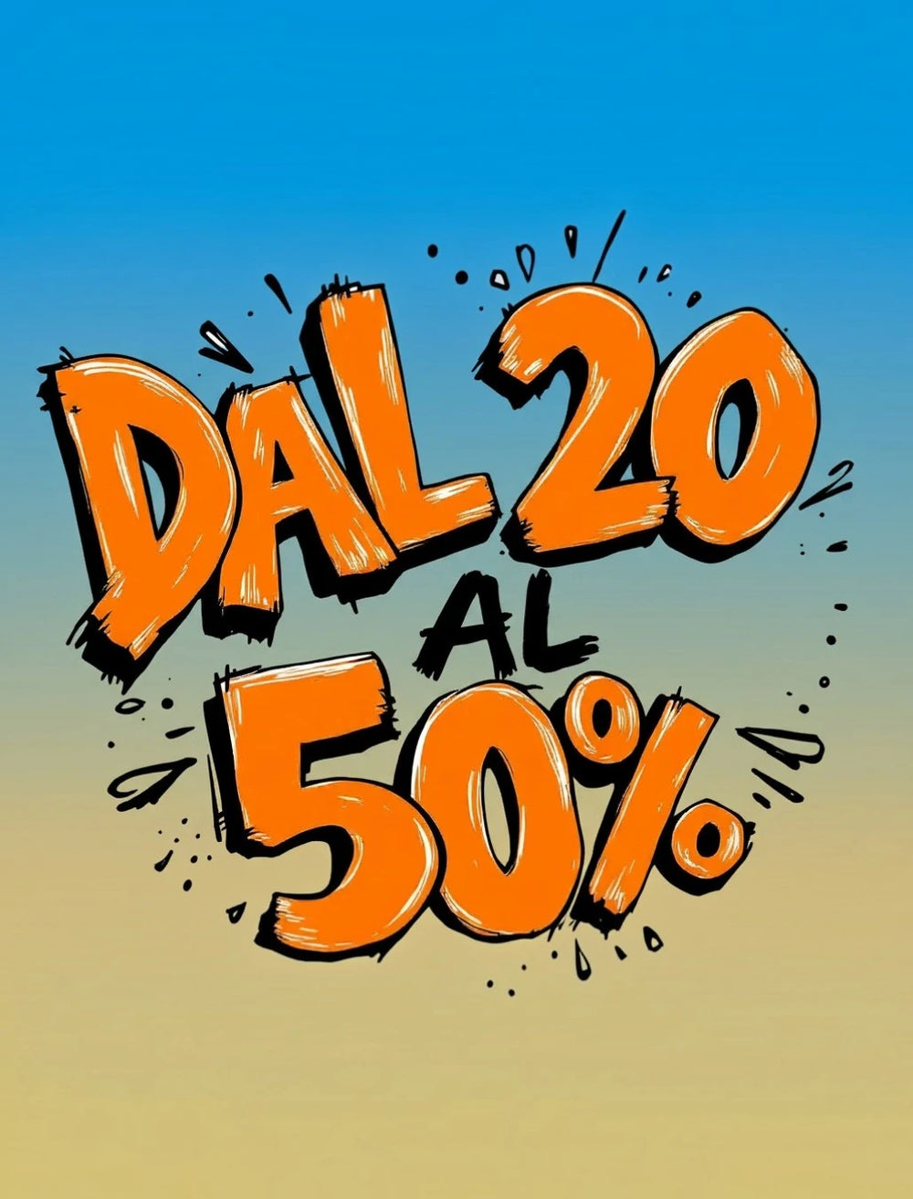 sconti dal 20 al 50% su tutto il negozio basket