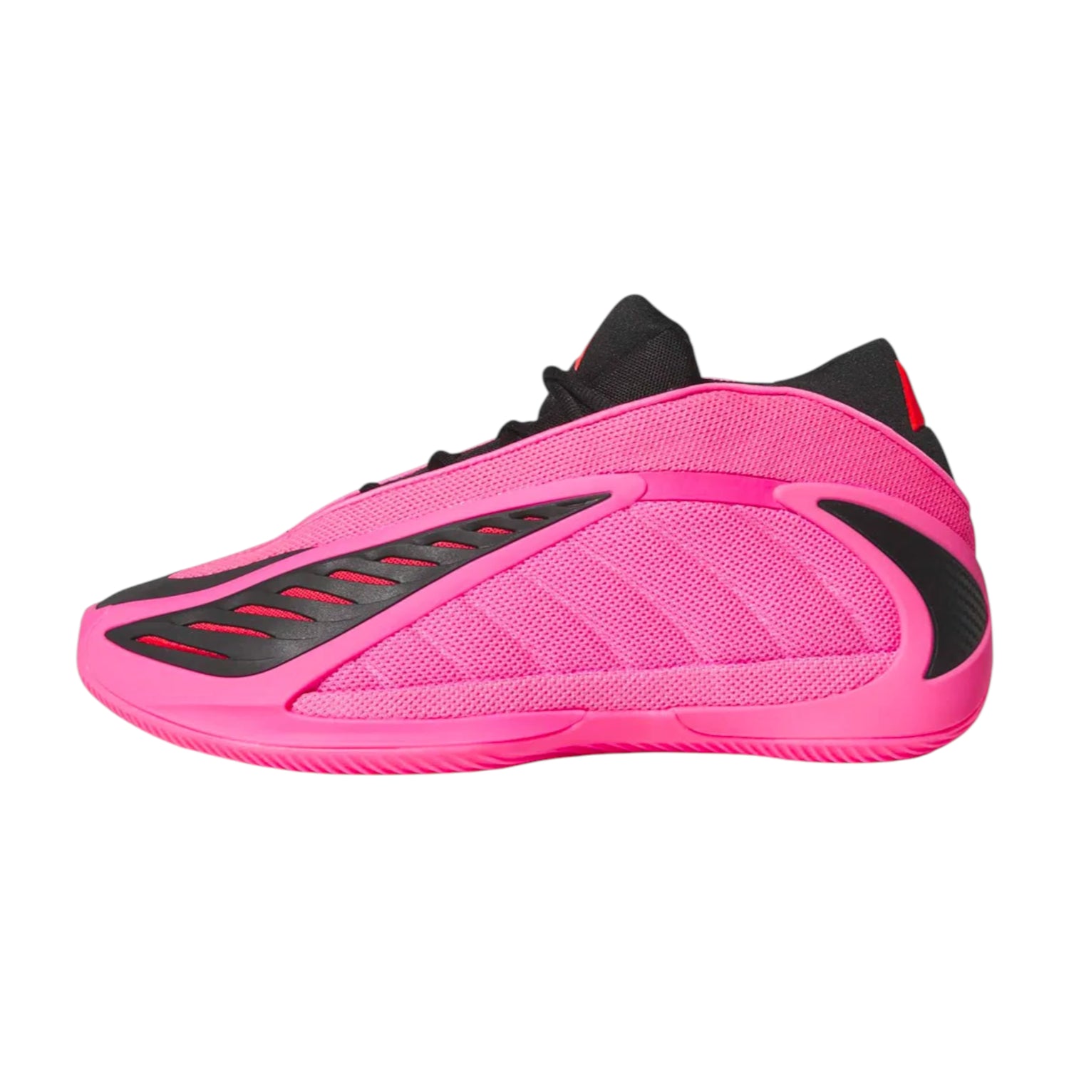 Scarpe da basket Adidas A.E. 2 Lucid Pink, modello signature Anthony Edwards, rosa e nero, calzatura sportiva per uomo