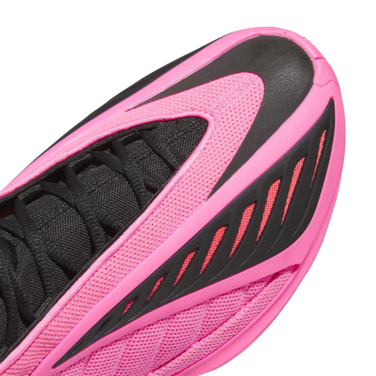Scarpe da basket Adidas A.E. 2 "LUCID PINK" con design rosa e nero, modello signature di Anthony Edwards per uomo.