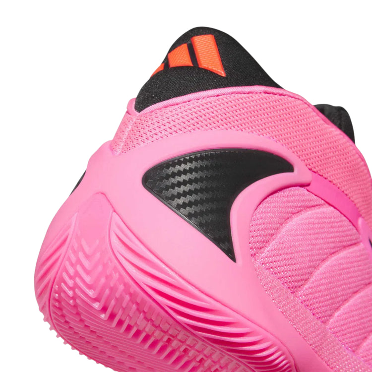 Scarpe da basket Adidas A.E. 2 "LUCID PINK" per uomo, con design rosa e nero, modello signature Anthony Edwards.