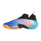 Scarpe da basket Adidas D.O.N. Issue 7 All Star Weekend, scarpa signature Donovan Mitchell in arancione, blu e viola.