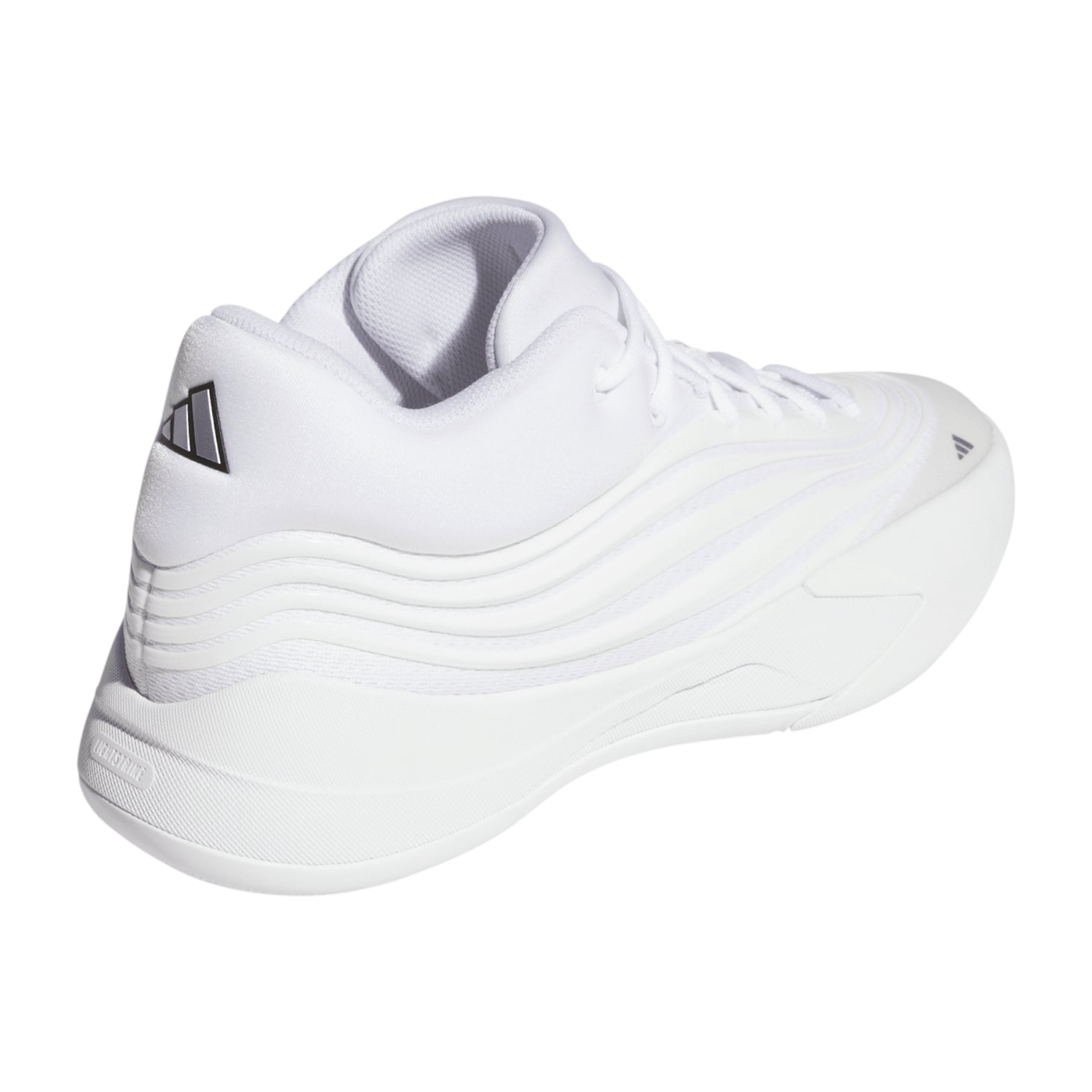 Scarpe da basket Adidas Dame X da uomo, scarpa signature NBA Damian Lillard, design bianco e dettagli sportivi.