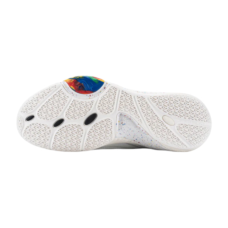 Scarpe da basket LI NING DLO 1 "Fireworks" uomo, modello signature con dettagli rossi, bianchi, blu, verde e gialli.