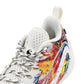 Scarpe da basket LI NING DLO 1 "Fireworks" uomo, scarpa signature rossa, bianca, blu, verde e gialla con dettagli vivaci.
