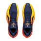 Scarpe da basket LI NING Jimmy Butler 4 Bay Area Blade con dettagli in viola, rosso, giallo e blu, vista laterale.