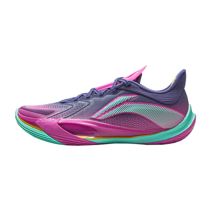 scarpa da basket Li Ning Sonic 13 low uomo viola azzurro giallo