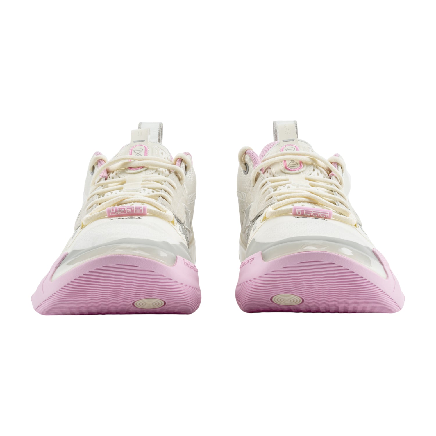 Scarpe basket Li Ning Way of Wade 10 Low Storm Surge in rosa e bianco, calzature sportive da basket per uomo