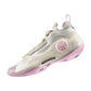 Scarpe da basket LI NING Way of Wade 10 Low Storm Surge, modello uomo in rosa e bianco, con suola antiscivolo.