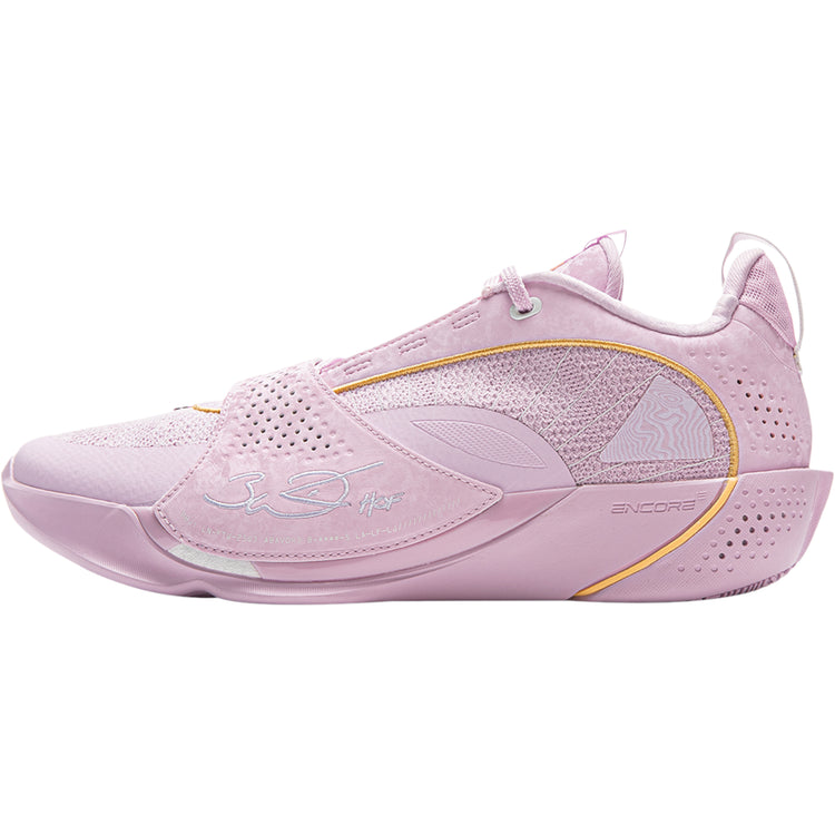 Scarpe da basket Li-Ning Wade All City 13 Encore "Family Love" in rosa e bianco, sneakers sportive da uomo.