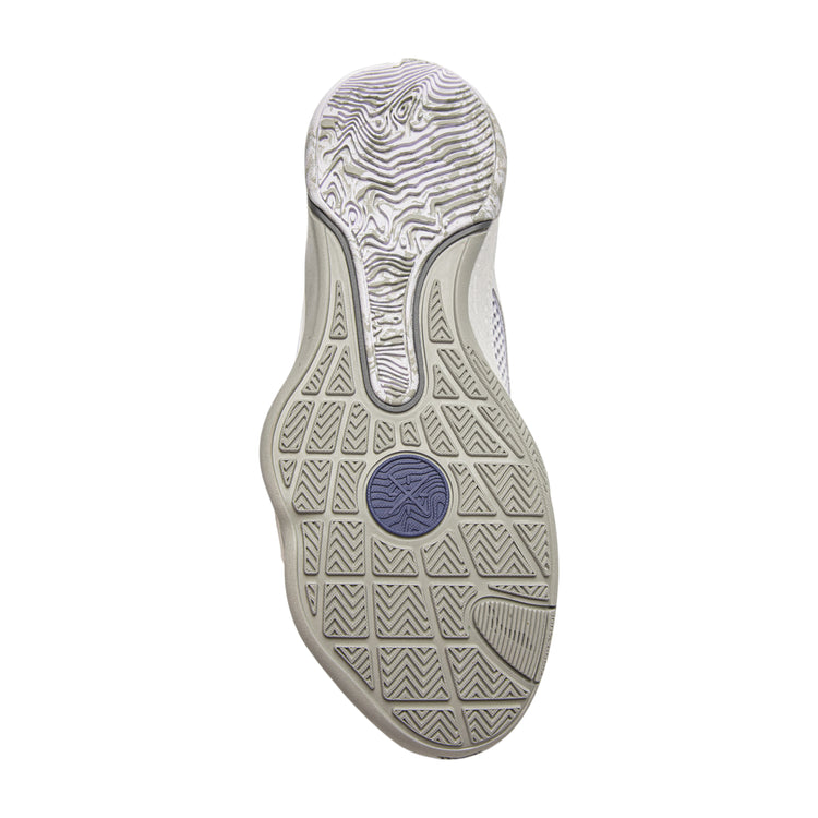 Scarpe da basket Li-Ning Wade All City 13 Encore Lunar Rock, modello adulto uomo in bianco e grigio, vista laterale