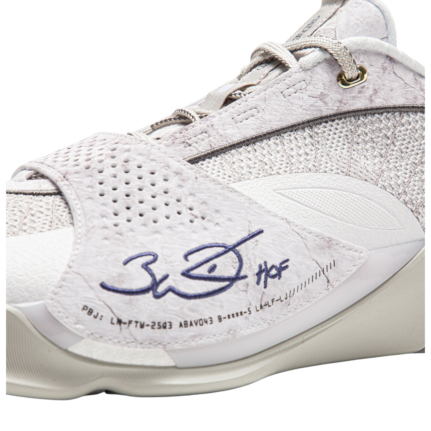 Scarpe da basket Li-Ning Wade All City 13 Encore Lunar Rock, modello uomo bianco e grigio, con design sportivo e suola ammortizzata.