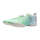 Scarpe da basket LI-NING YUSHUAY 19 V2 verdi e blu, con suola bianca e design sportivo, adatte per gioco e allenamento.