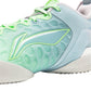 Scarpe da basket LI-NING YUSHUAY 19 V2 in blu, verde e acqua, con design sportivo e suola antiscivolo.