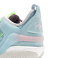 Scarpe da basket LI-NING Yushuai 19 V2 in verde, blu e azzurro, con design sportivo e suola antiscivolo.