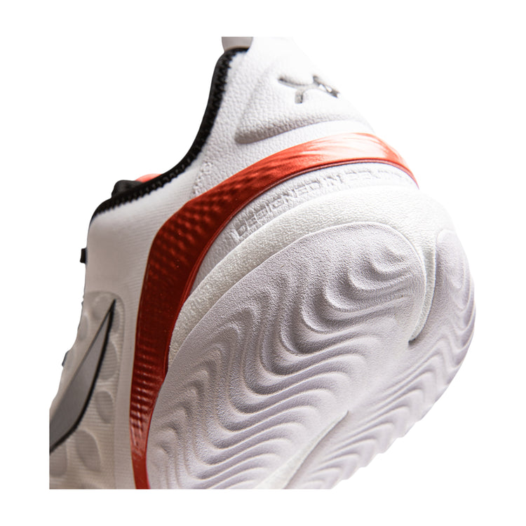 Scarpe da basket LI-NING YUSHUAI 19 V2 LOW per uomo, bianco, rosso e nero, con suola sportiva e design leggero