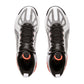 Scarpe da basket LI NING YUSHUAI 19 V2 Low, modello da uomo bianco rosso e nero, con suola antiscivolo e design sportivo.