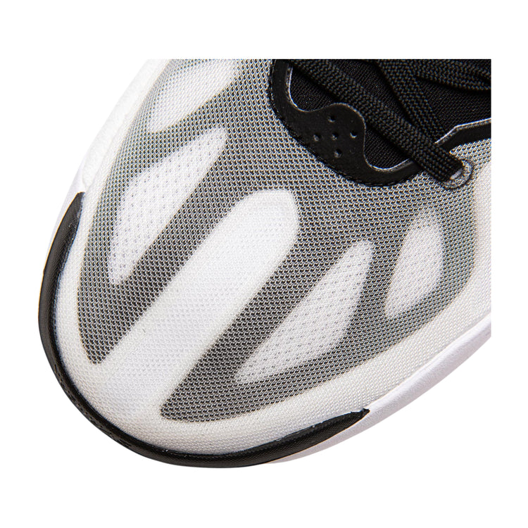Scarpe da basket LI-NING YUSHUAI 19 V2 LOW, modello uomo, bianco con dettagli rossi e neri, suola antiscivolo.