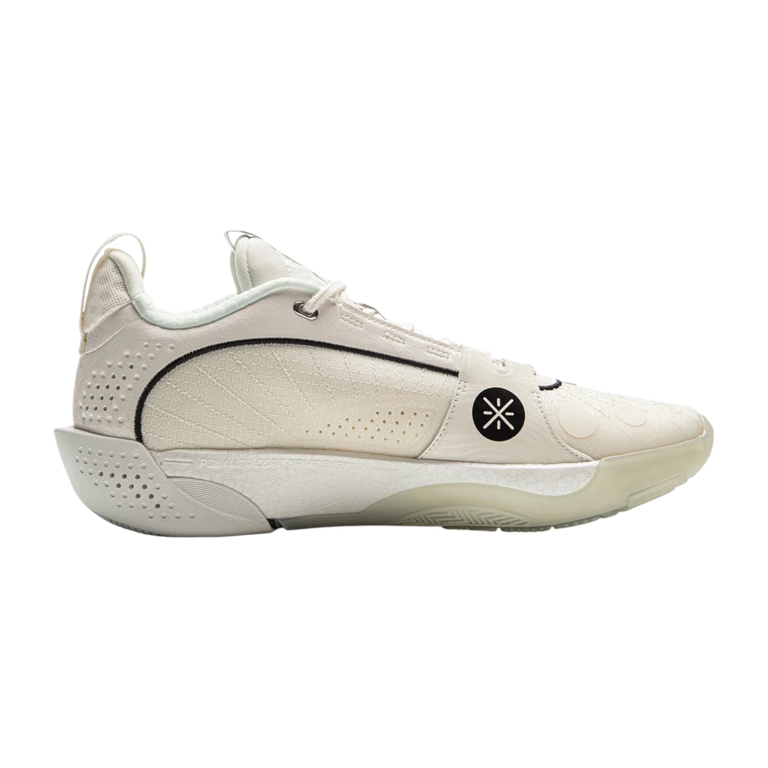 Scarpe da basket Li Ning Wade All City 13 Fireworks in bianco, rosso, blu e giallo con design dinamico e dettagli vivaci