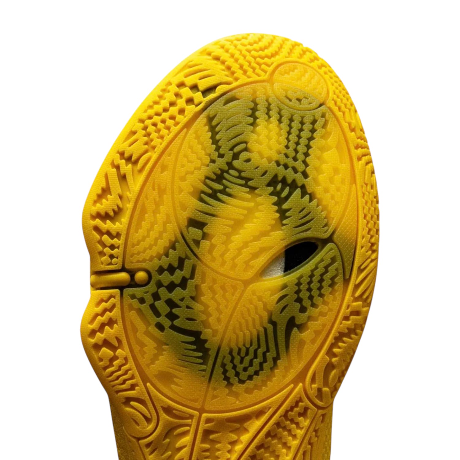 Scarpe da basket Li Ning Wade All City 14 Caution in nero, rosso e giallo con design sportivo e dettagli colorati.