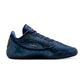 Scarpe da basket Nike LeBron XXIII "Out for Redemption" con dettagli in oro e blu, firma di LeBron James, su suola e tomaia.
