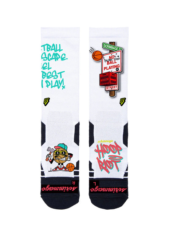 CALZA BASKET HOOP RIOT WHITE