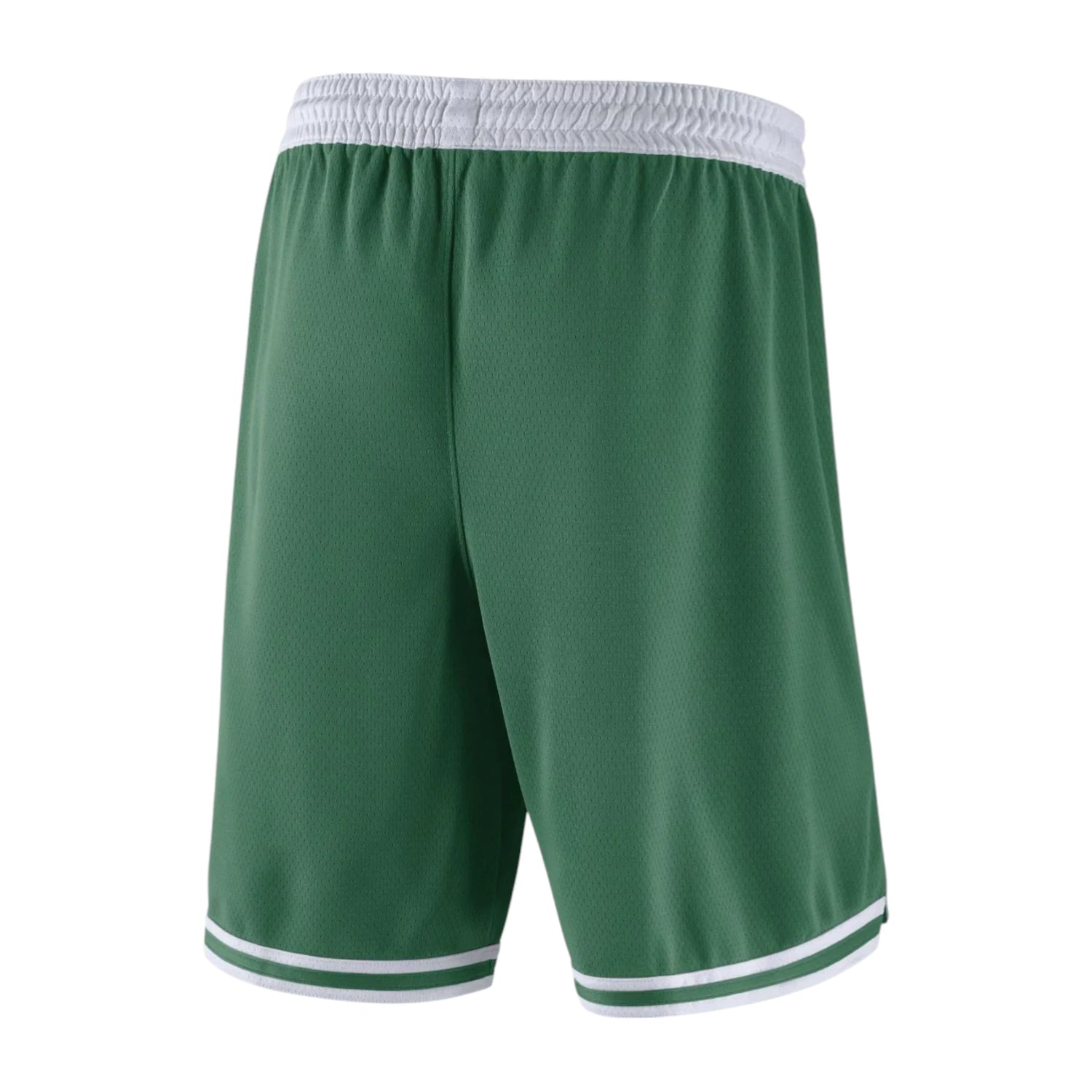 Shorts NBA Boston Celtics Nike, bianco con logo icon edition Swingman, tessuto sportivo e dettagli di squadra.