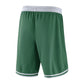 Shorts NBA Boston Celtics Nike, bianco con logo icon edition Swingman, tessuto sportivo e dettagli di squadra.