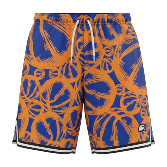 Pantaloncini da basket Rookie Basketball Dept Short NY, taglio corto, tessuto sportivo con logo Rookie Basketball, colori vivaci