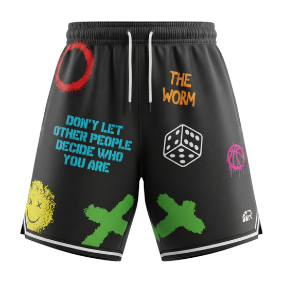 Shorts da basket Rookie Basketball Crazy Short Black, pantaloncini sportivi neri con dettaglio distintivo, ideali per il basket.