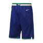 Pantaloncini NBA Kids Minnesota Timberwolves blu royal City Edition BXQL TIM – vista frontale elastico M pino verde Swoosh Nike