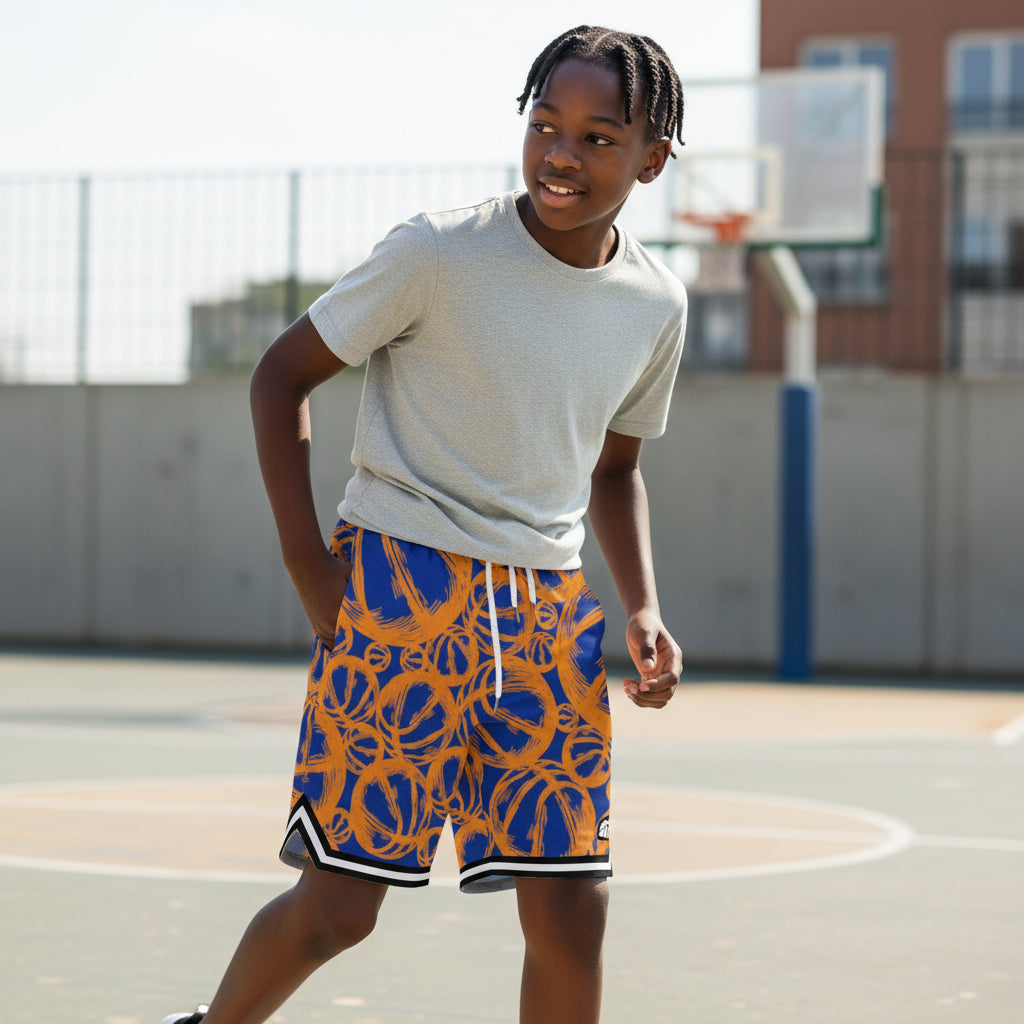 Shorts da basket Rookie Basketball Dept Short NY, pantaloncini sportivi corti con logo e design sportivo, ideali per il basket.